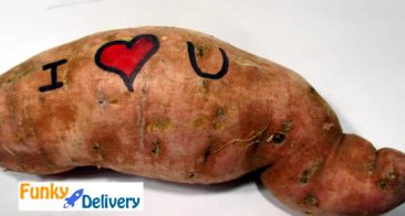 I Love You Potato Gram from Funky Delivery