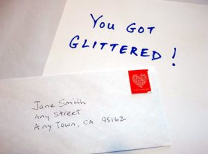 Glitter Letter Prank