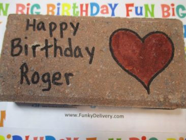 Happy Birthday Brick in the Mail to Roger