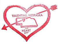 Valentine Postmark from Valentine, Nebraska