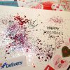 Valentine's Day Glitter Bomb - Valentine Postmarks
