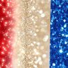 USA USA - Red, White and Blue Glitter Bomb Card