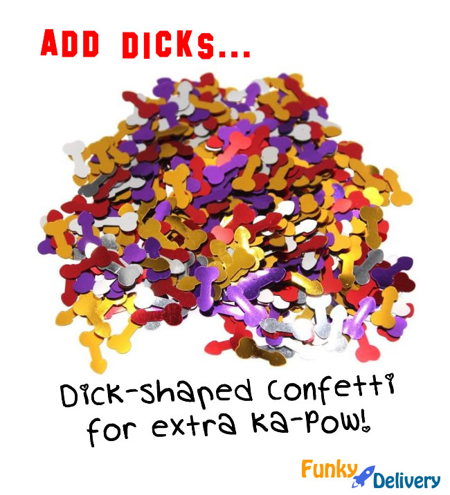 Confetti Bomb Card - #1 Prank - Dick-Shaped Confetti Out