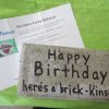 Happy Birthday Brick in the Mail