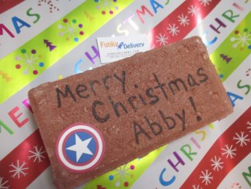 Merry Christmas Brick in the Mail