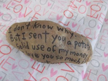 I don't know why I send you a potato