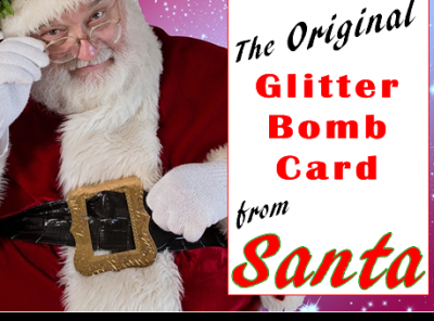 Christmas Card from Santa - North Pole Glitter Bomb