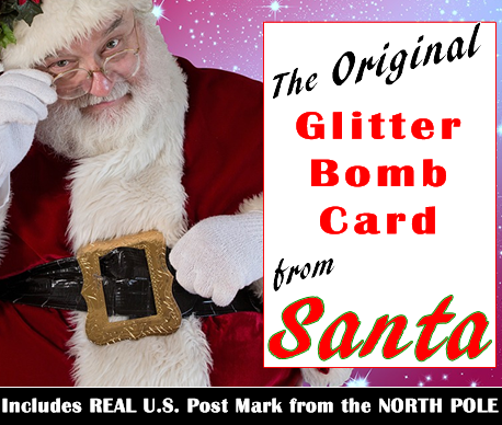 Christmas Card from Santa - North Pole Glitter Bomb