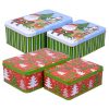 Holiday Gift Tins - Santa and Christmas Trees