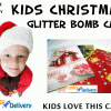 Kids Christmas Glitter Card