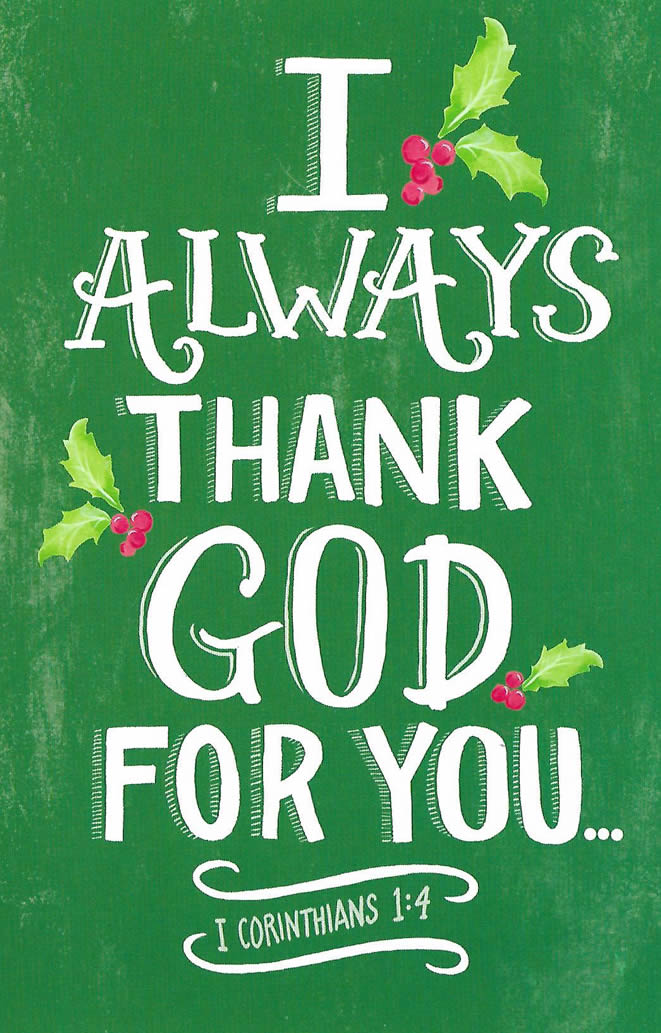 I Always Thank God For You - Custom Christmas Card