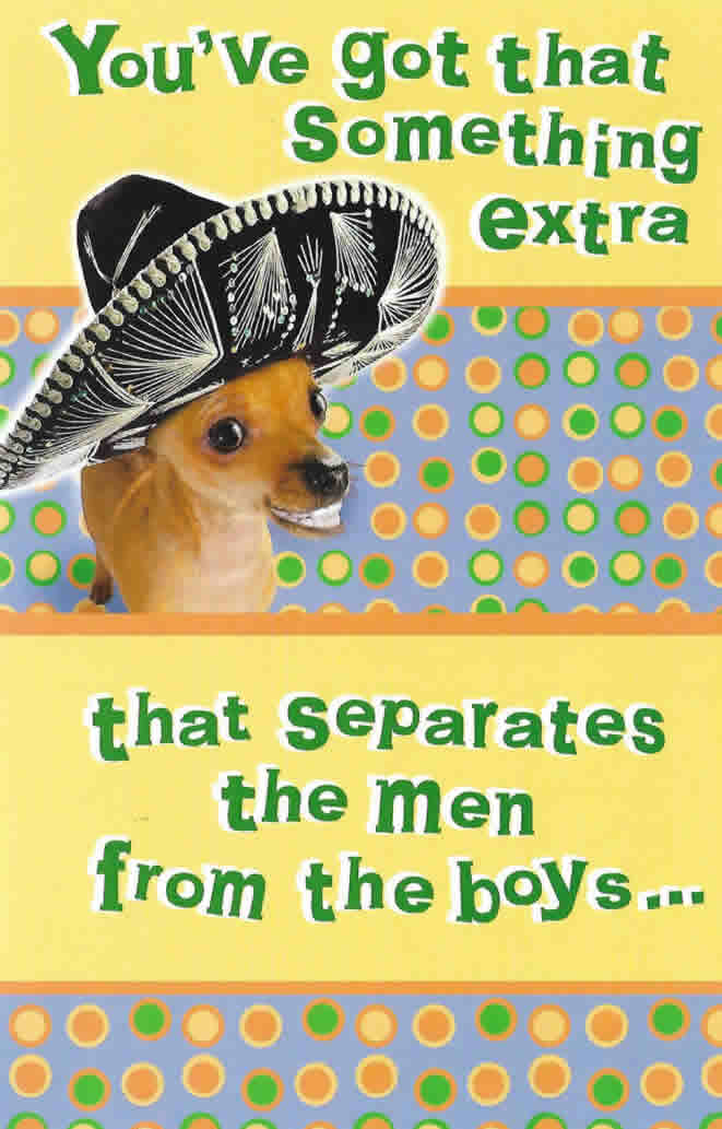 Something That Separates Men from the Boys - Funny Birthday Card