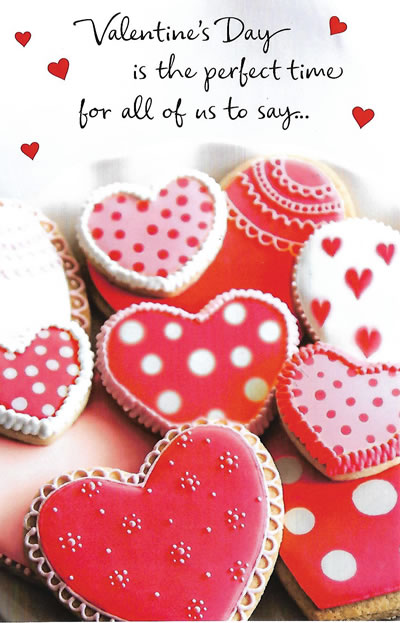 Valentine's Day Card from All of Us - Great For Families or Groups