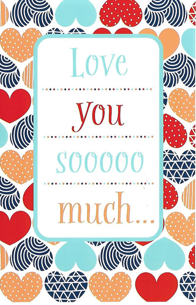 Love You So Much Valentine's Day Card - Custom Message