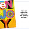 Enjoy a Fabulous and Dazzling Birthday Card