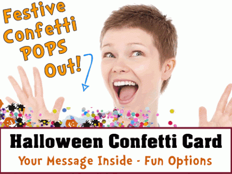 Halloween Confetti Card