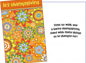 Thanksgiving Confetti Card - Fun Card for Autumn