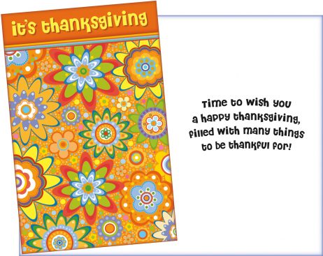 Thanksgiving Confetti Card - Fun Card for Autumn