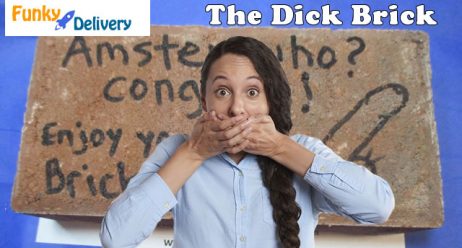 Dick Brick - Brick with Message and Confetti Dicks