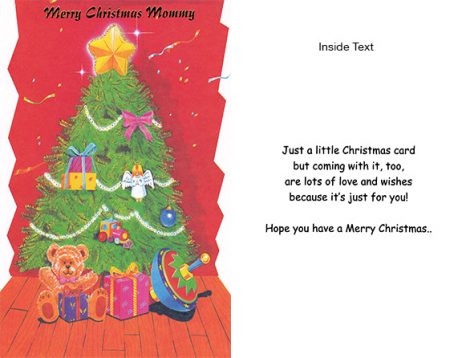 Merry Christmas Mommy - Personalized Card