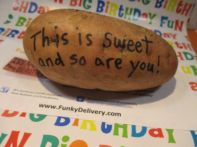 This is sweet and so are you potato - Funky Delivery Potato