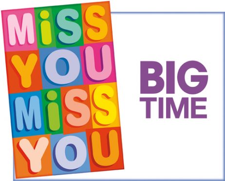 Miss You - Big Time - Card