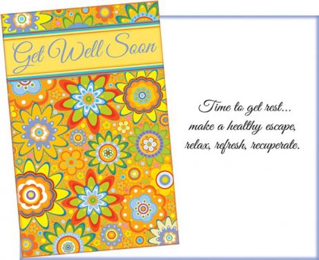 Get Well Soon - Time to get rest... make a healthy escape, relax, refresh, recuperate. - Get Well Card Sent for You