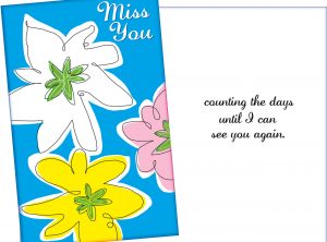 Miss You Card for Sweetheart or Loved One - Sent for You