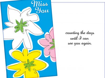 Miss You Card for Sweetheart or Loved One - Sent for You