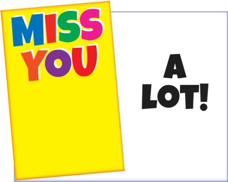Miss You - A Lot - Greeting Card for Someone You Miss